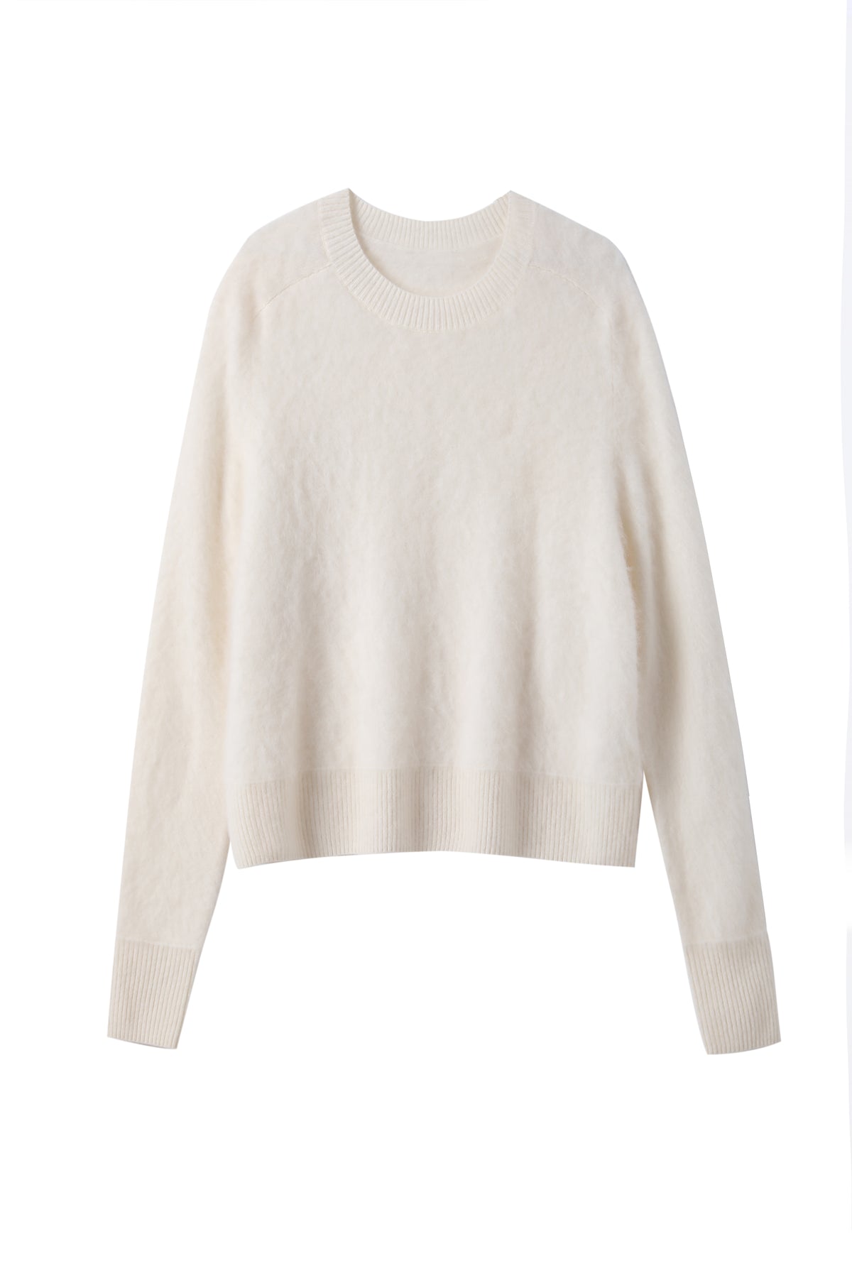 Women’s Brushed Cashmere Saddle Shoulder Crewneck Sweater