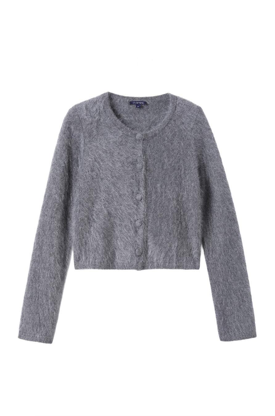 Women’s Brushed Cashmere Button-Up Cardigan