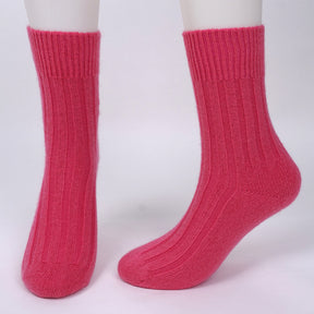 brushed cashmere socks