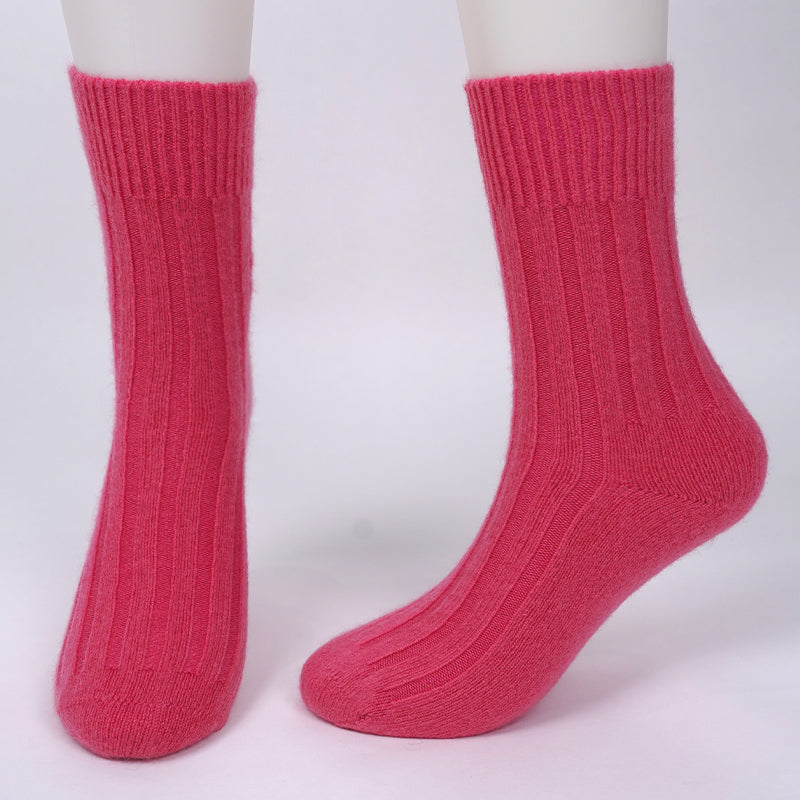 brushed cashmere socks