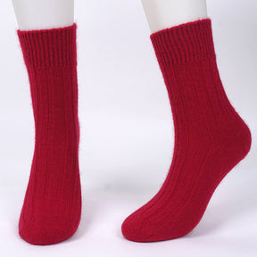 brushed cashmere socks