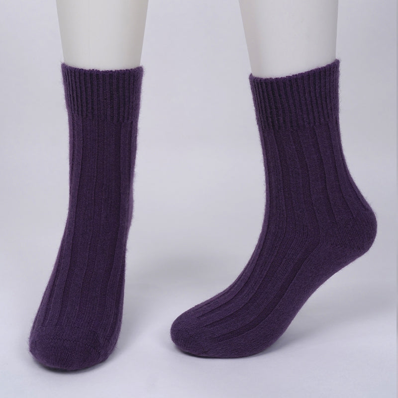 brushed cashmere socks