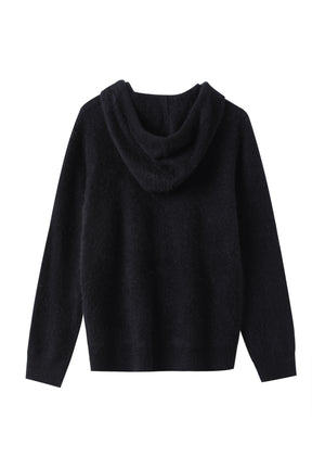 Women’s Brushed Wool Hooded Pullover Sweater