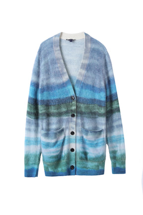 Women’s Brushed Cashmere Allover Printed Cardigan