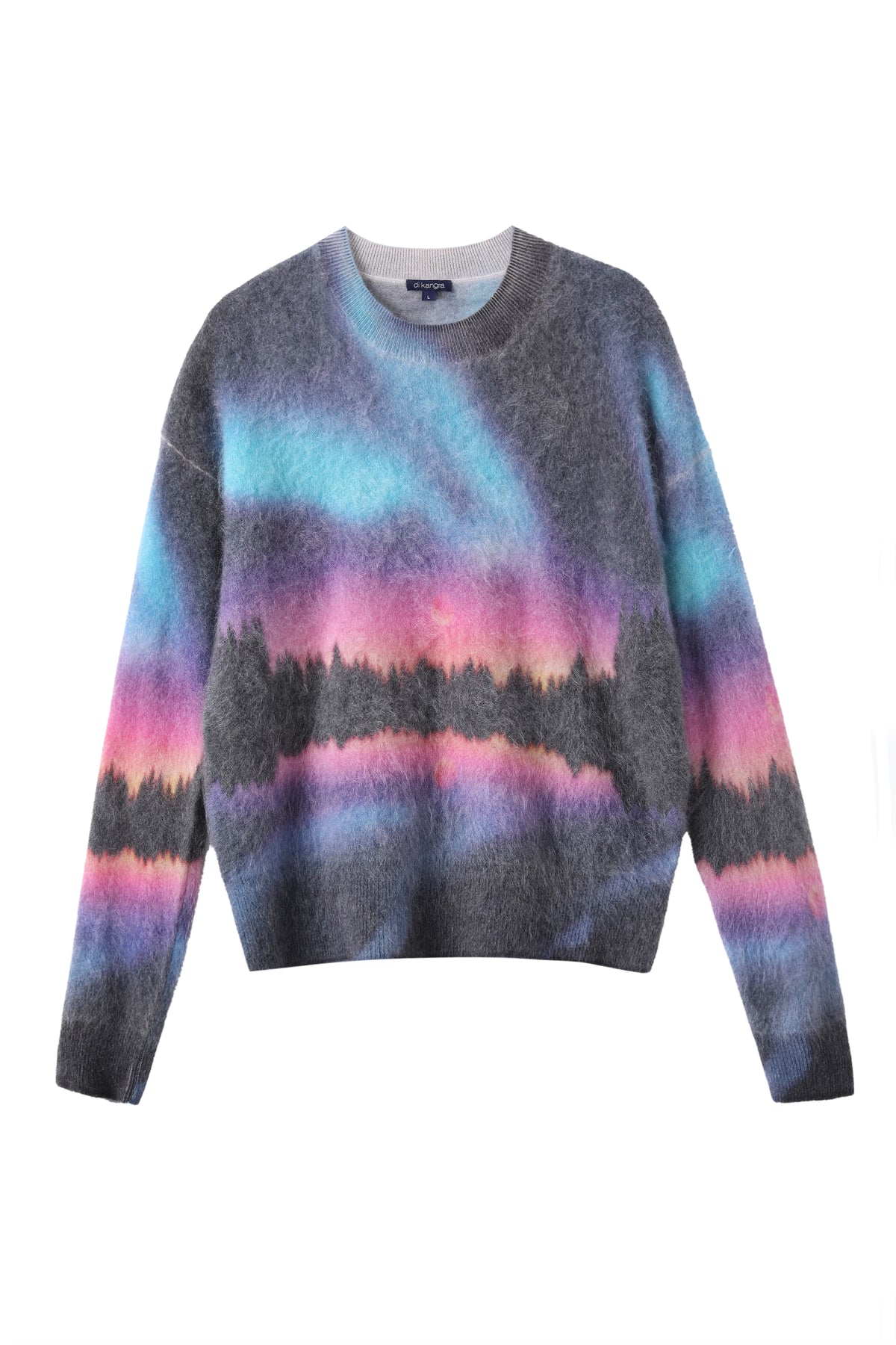 Women’s Brushed Cashmere Allover Printed Pullover Sweater