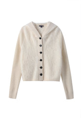 Women’s Brushed Cashmere Hooded Cardigan