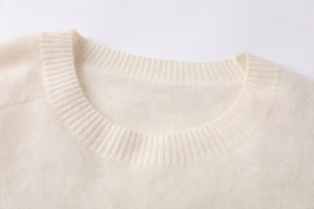 Women’s Brushed Cashmere Saddle Shoulder Crewneck Sweater