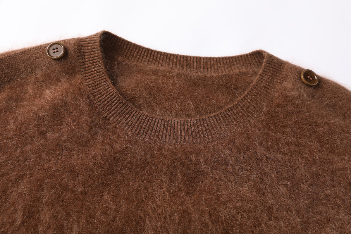 Women’s Brushed Cashmere Crewneck Sweater