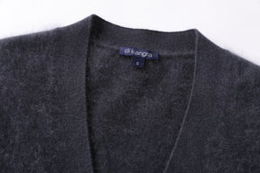 Women’s Brushed Cashmere Full-Length Button-Up Cardigan