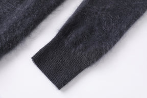 Women’s Brushed Cashmere Full-Length Button-Up Cardigan