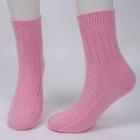 brushed cashmere socks