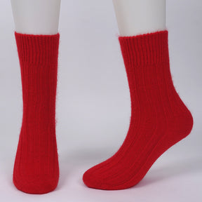 brushed cashmere socks