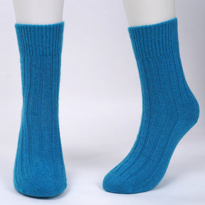 brushed cashmere socks