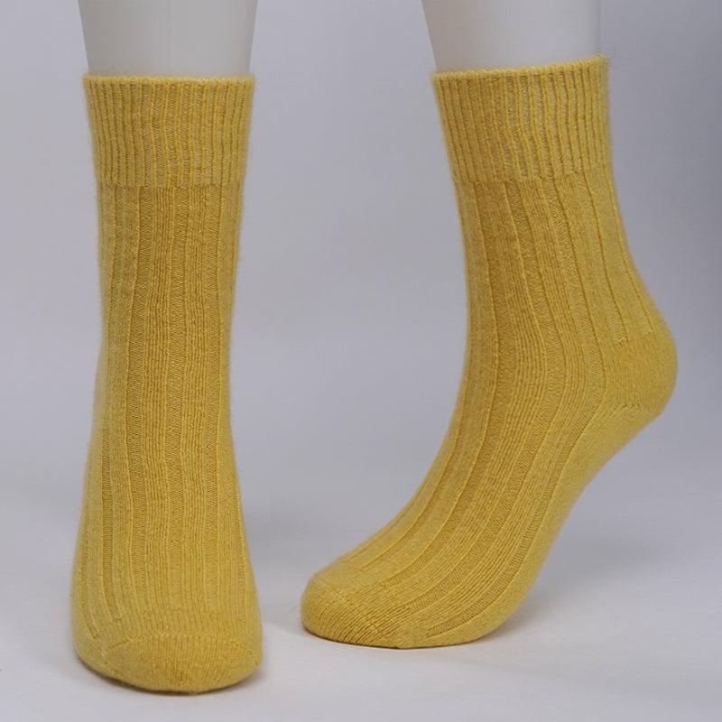 brushed cashmere socks