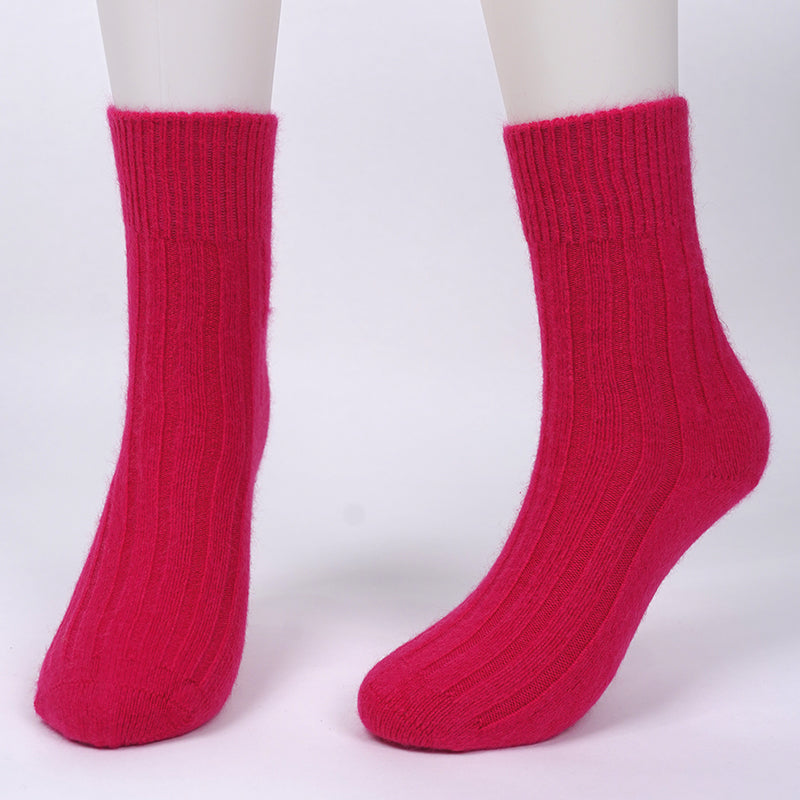 brushed cashmere socks
