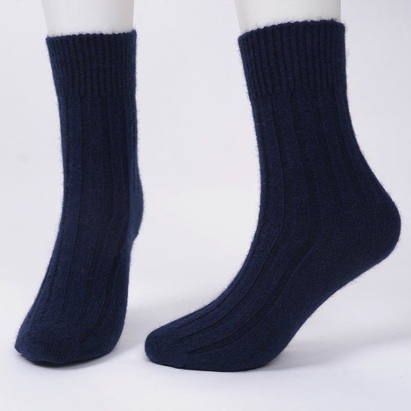brushed cashmere socks