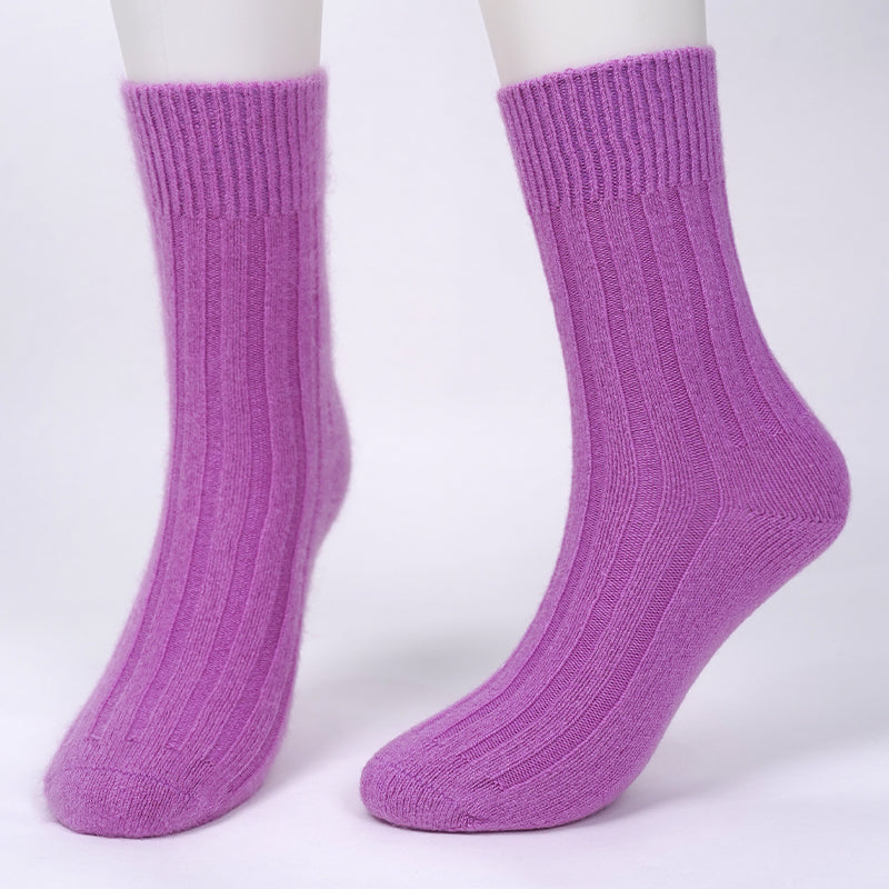 brushed cashmere socks