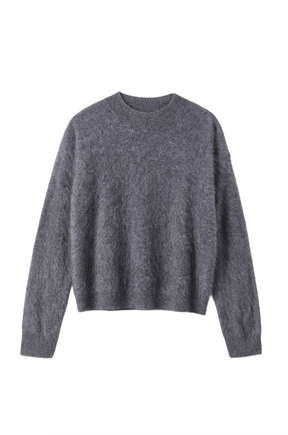 Women’s Brushed Cashmere Mock Neck Long Sleeve Sweater