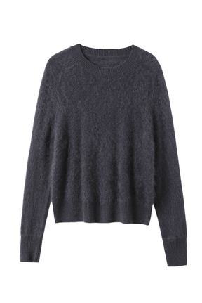 Women’s Brushed Cashmere Saddle Shoulder Crewneck Sweater