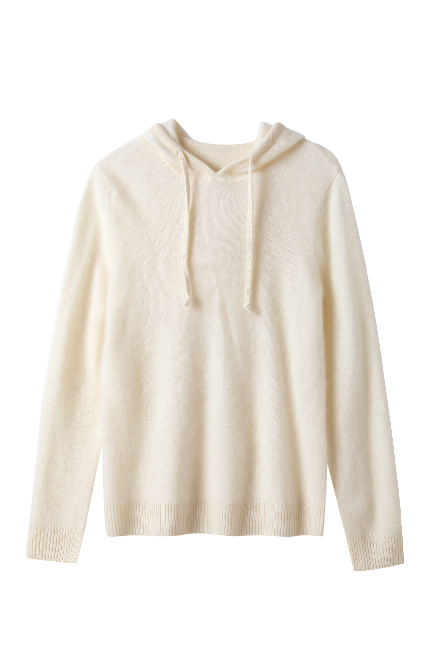 Women’s Brushed Wool Hooded Pullover Sweater