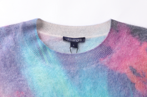 Women’s Brushed Cashmere Allover Printed Pullover Sweater