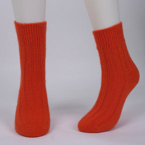 brushed cashmere socks