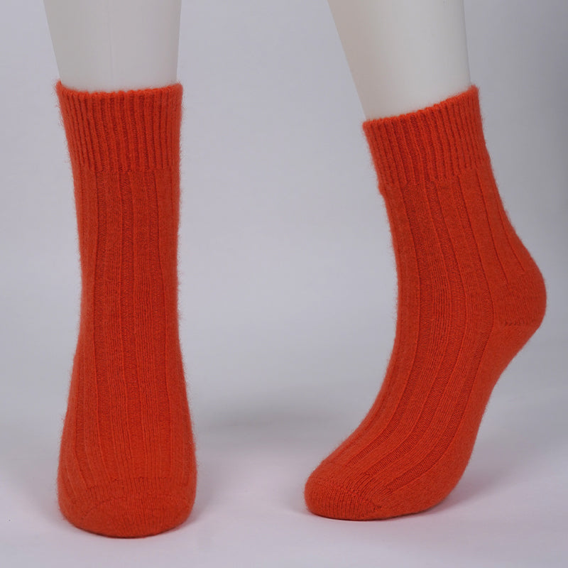 brushed cashmere socks